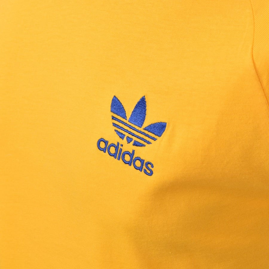 Alternative Image for ProductAdidas Originals 3 Stripe T Shirt Yellow3